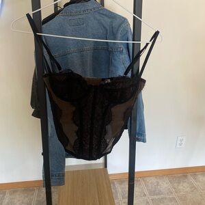 Corset top black